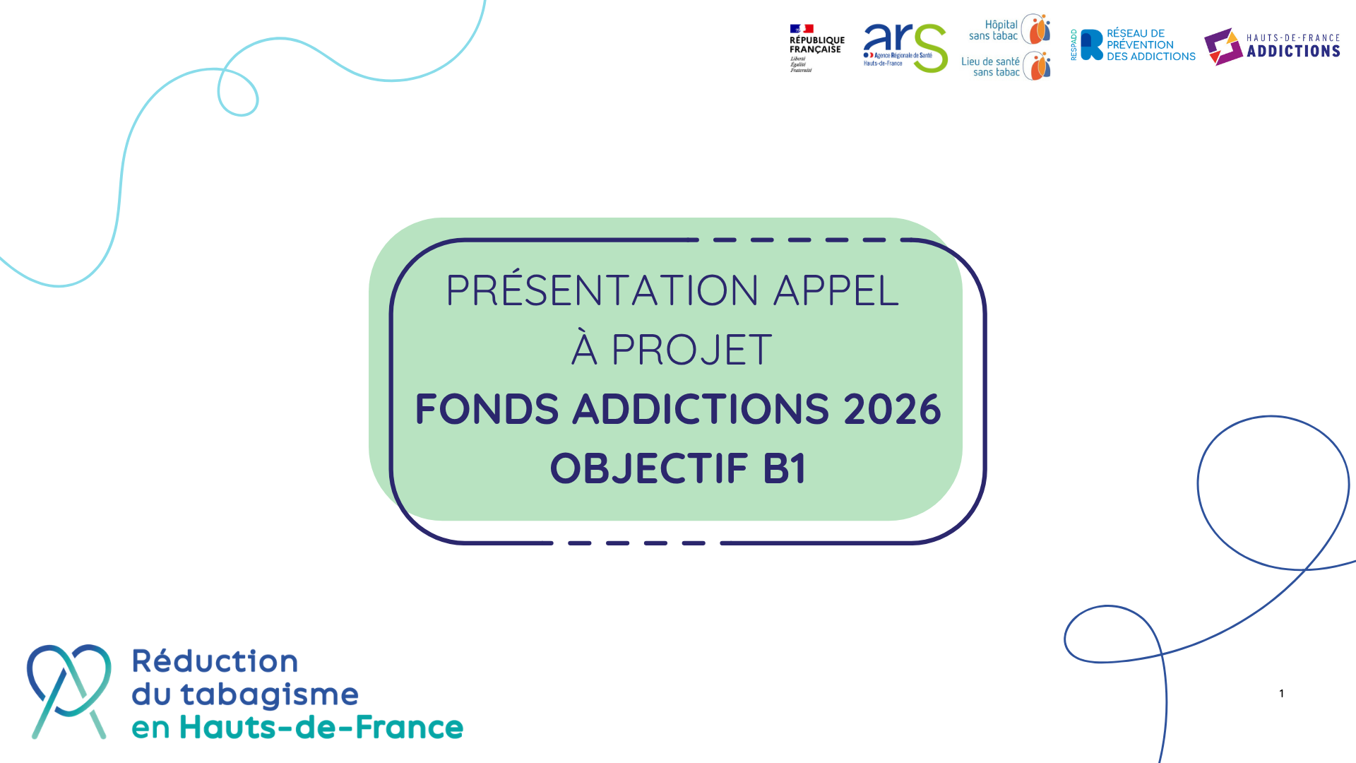 Image de couverture de la présentation de l'appel à projet Fonds addictions 2026 - objectif B1